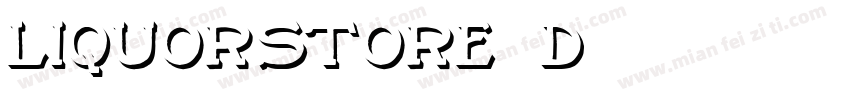 Liquorstore 3D字体转换